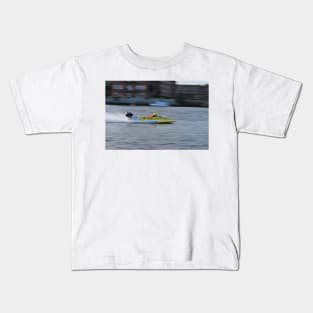 Powerboat Racing at Oulton Broad - OSY400 - Jason Mantripp Kids T-Shirt